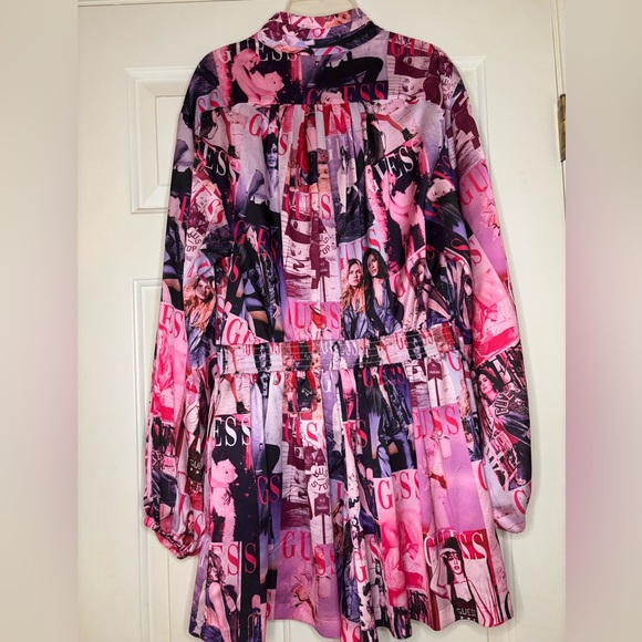 Guess Celeste Magazine Print long sleeve romper - size medium - Picture 5 of 16